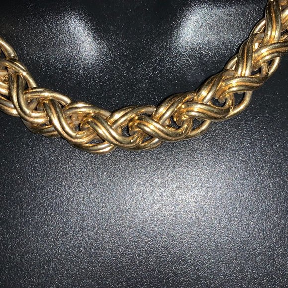 Napier Woven Gold Necklace & Bracelet Set - Picture 2 of 9